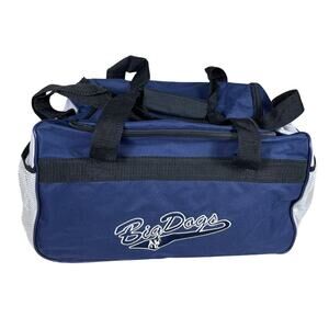Vintage Y2K 90s Big Dogs Blue Duffle Bag